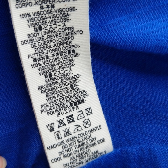 FREE PEOPLE Oxford Embroidered Swing Dress Sz XS - Picture 15 of 16